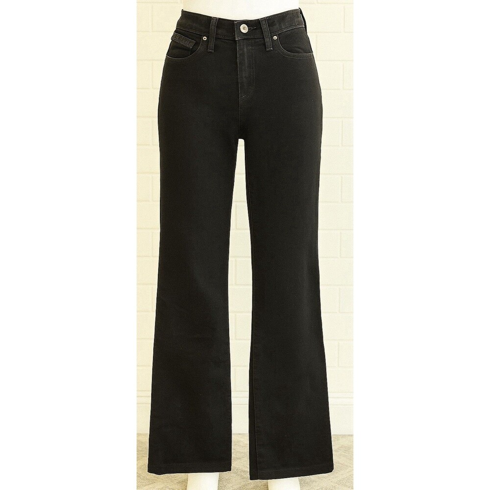 Wrangler Q-Baby Ultimate Riding Jeans Black Size 1/2 x 34 Mid Rise Bootcut